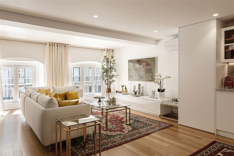 Champagne, a one-bedroom suite apartment in Chiado, Lisbon — kitchen